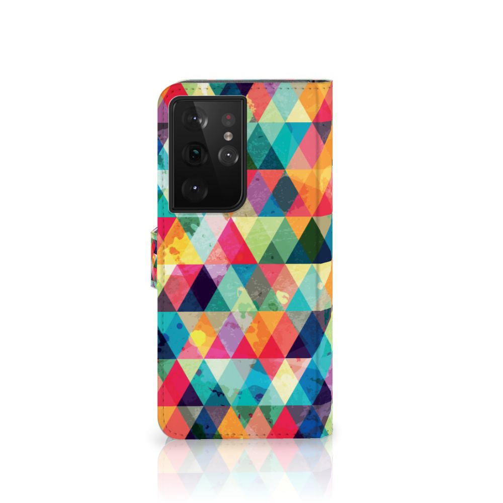 Samsung Galaxy S21 Ultra Telefoon Hoesje Geruit