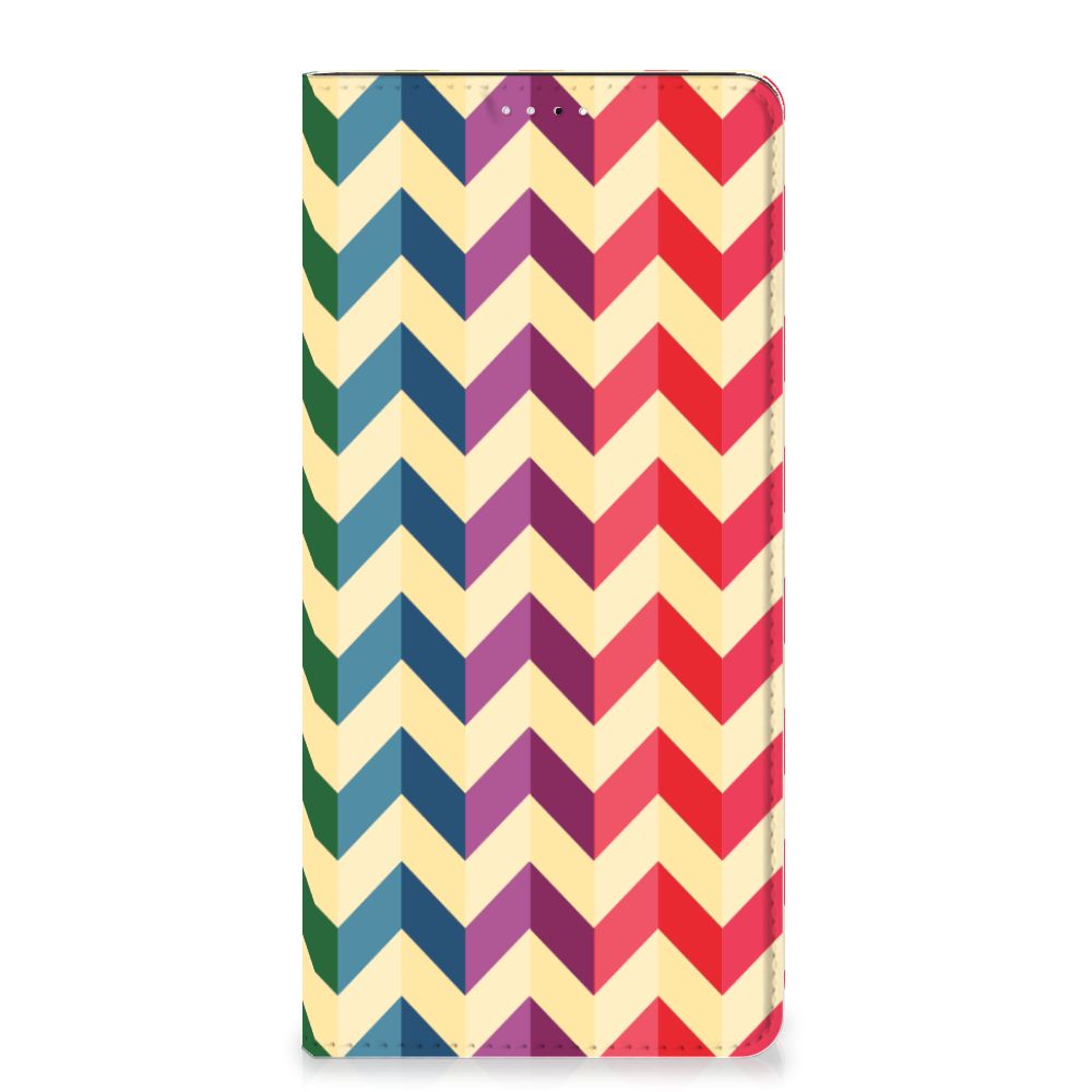 Samsung Galaxy A33 5G Hoesje met Magneet Zigzag Multi Color - B2C Telecom