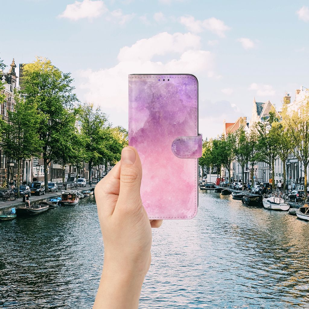 Hoesje Samsung Galaxy A22 5G Pink Purple Paint
