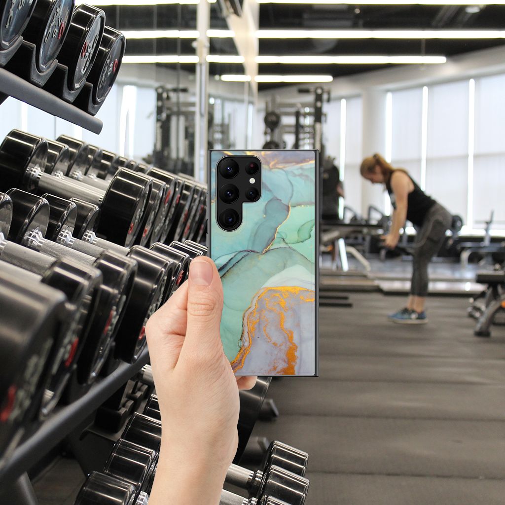 Kleurrijke Telefoonhoesje voor Samsung Galaxy S23 Ultra Watercolor Mix B2C Telecom