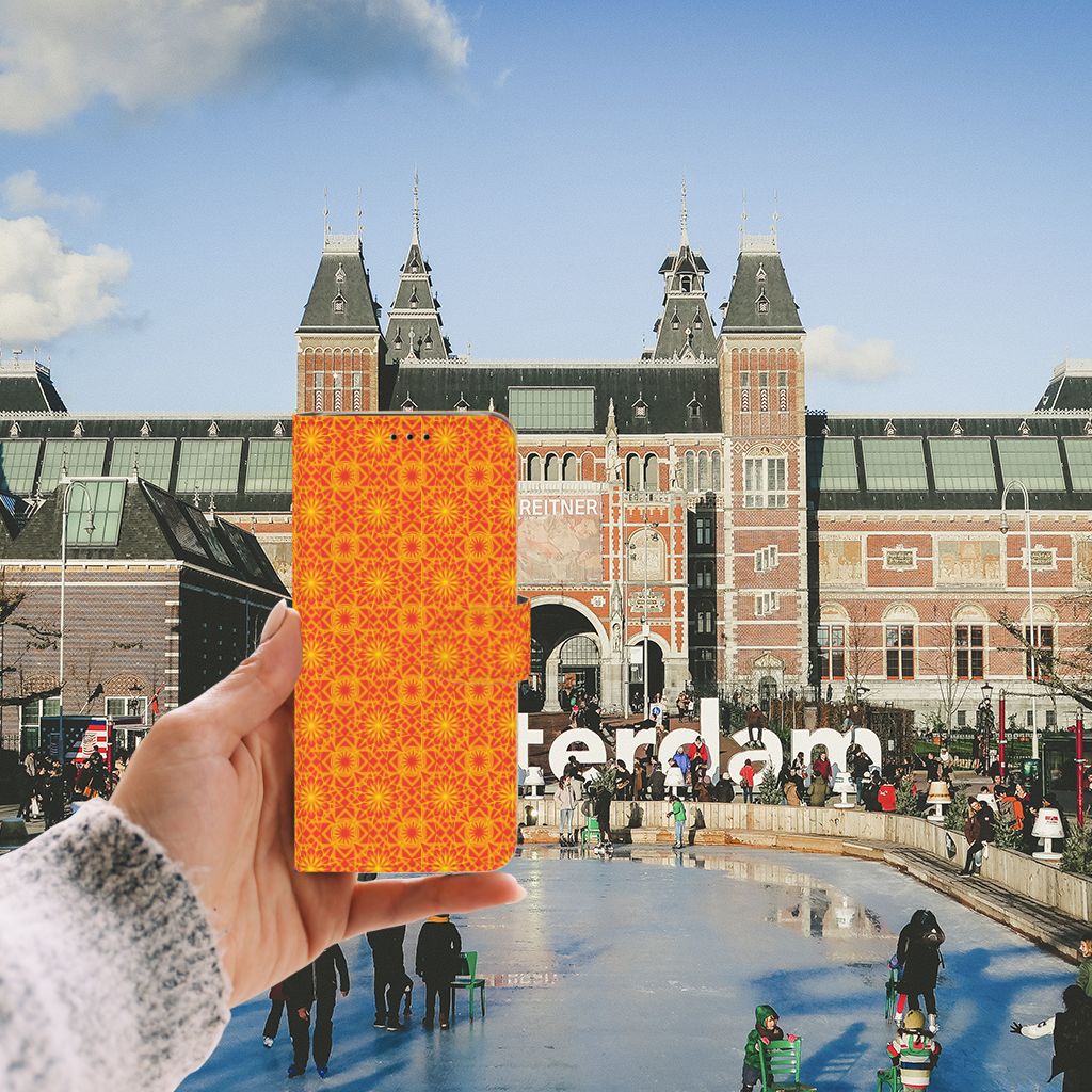 Samsung Galaxy J6 2018 Telefoon Hoesje Batik Oranje