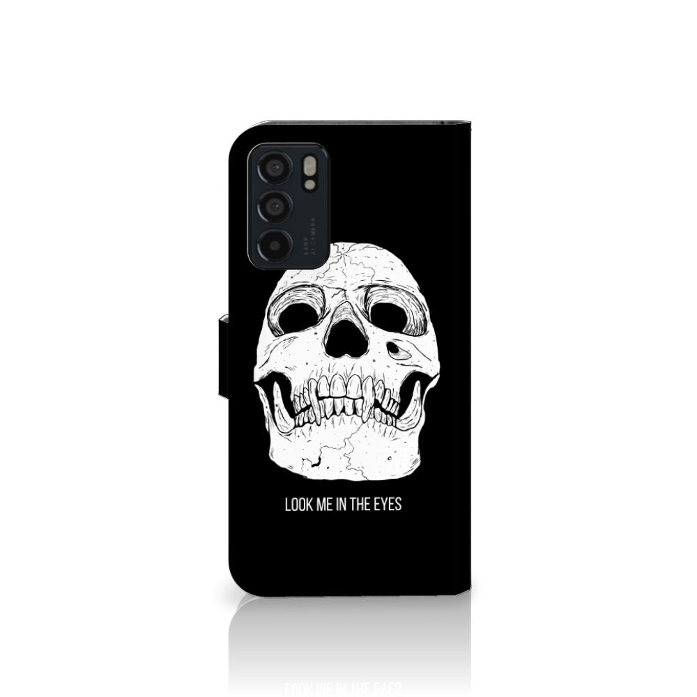 Telefoonhoesje met Naam OPPO Reno6 5G Skull Eyes