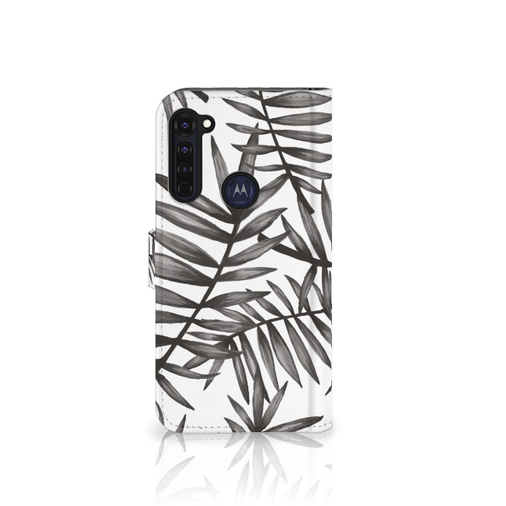Motorola Moto G Pro Hoesje Leaves Grey
