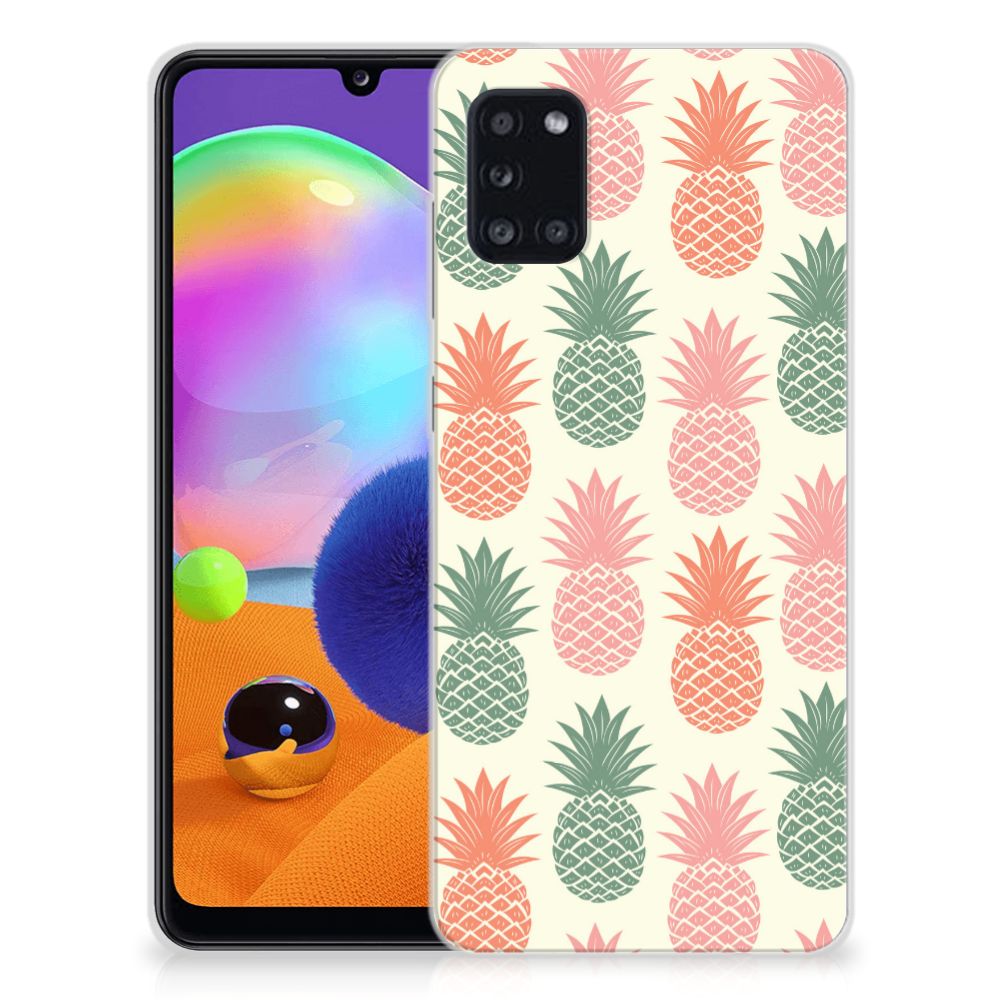 Samsung Galaxy A31 Siliconen Case Ananas