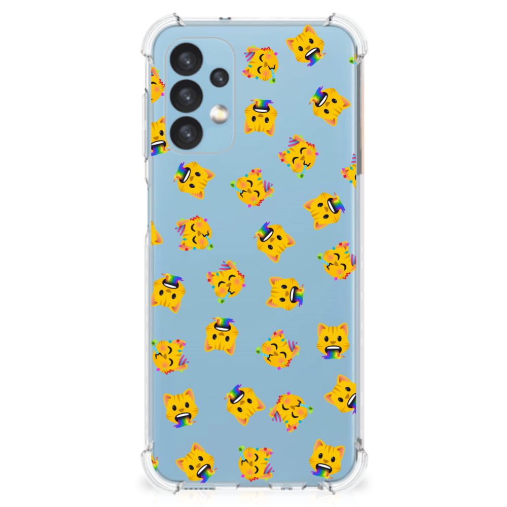 Doorzichtige Silicone Hoesje voor Samsung Galaxy A13 (4G) Katten Emojis B2C Telecom