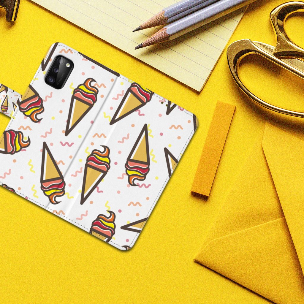Samsung Galaxy A41 Book Cover Icecream