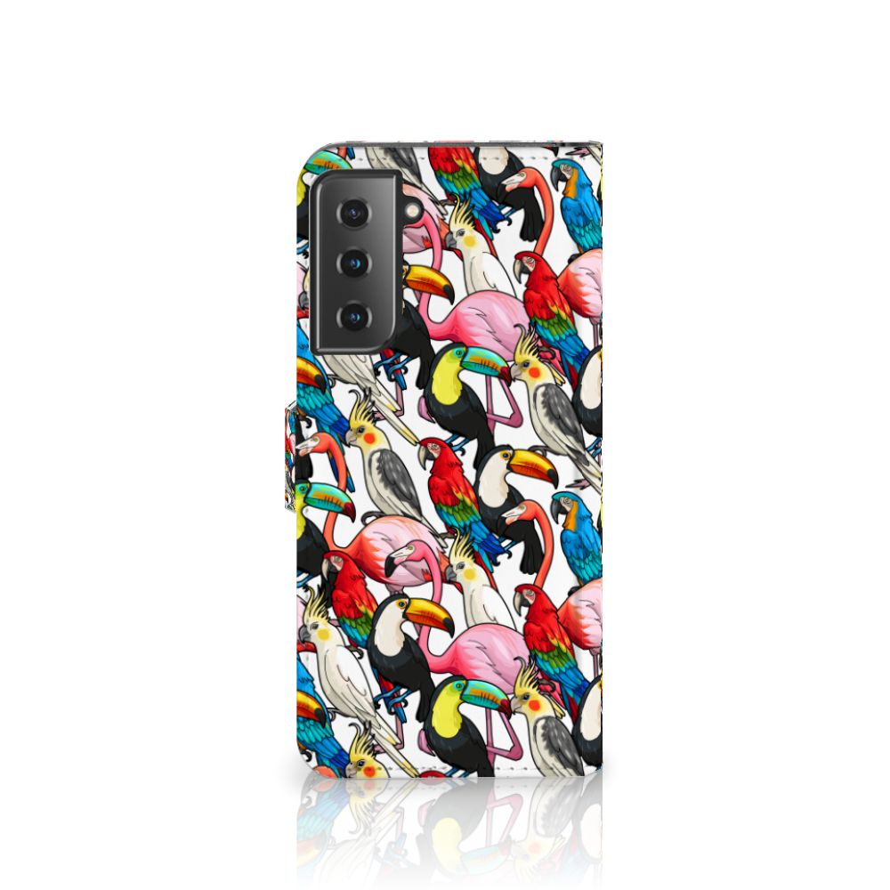 Samsung Galaxy S21 Plus Telefoonhoesje met Pasjes Birds