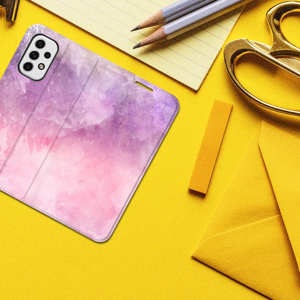 Bookcase Samsung Galaxy A23 Pink Purple Paint - B2C Telecom