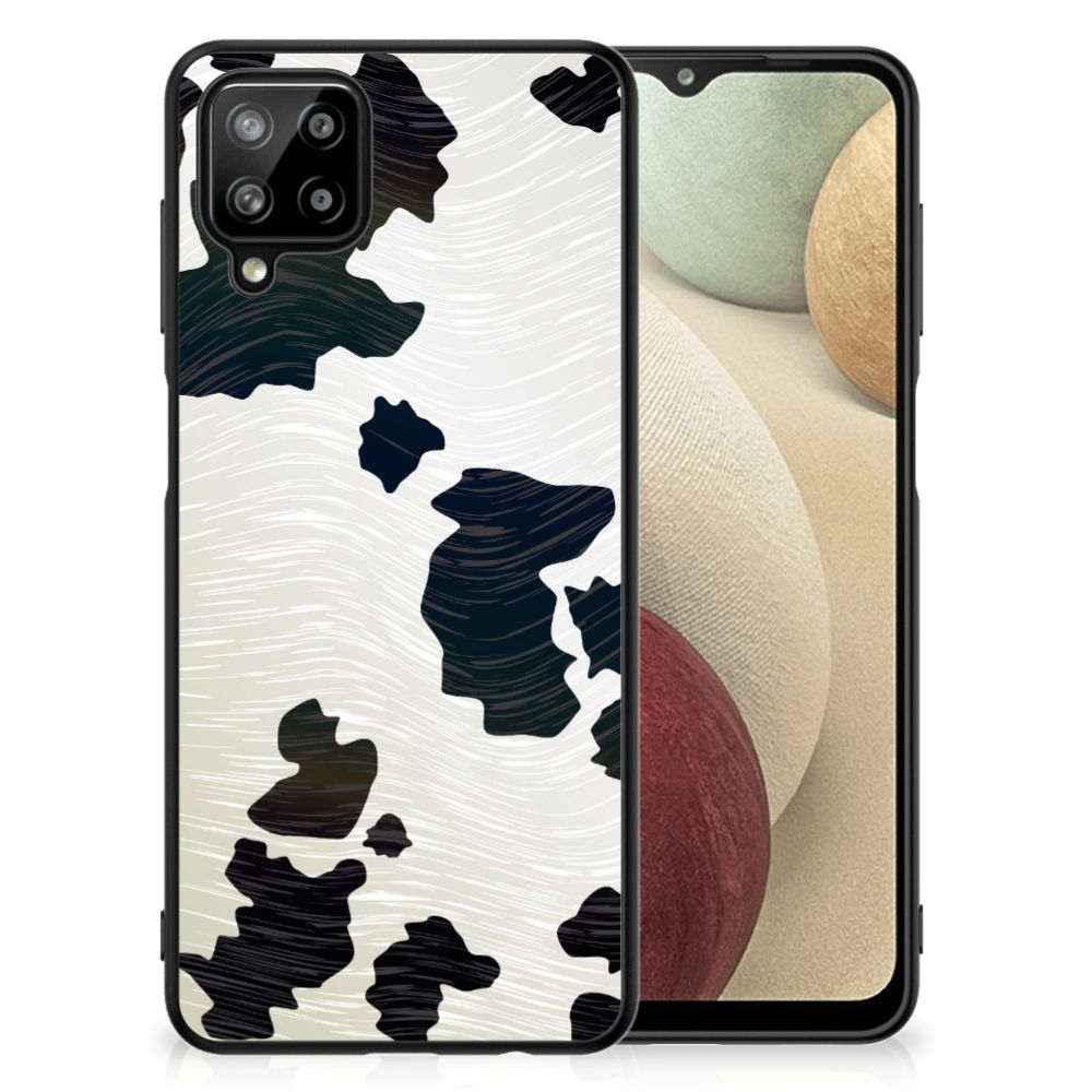 Samsung Galaxy A12 Dierenprint Telefoonhoesje Koeienvlekken