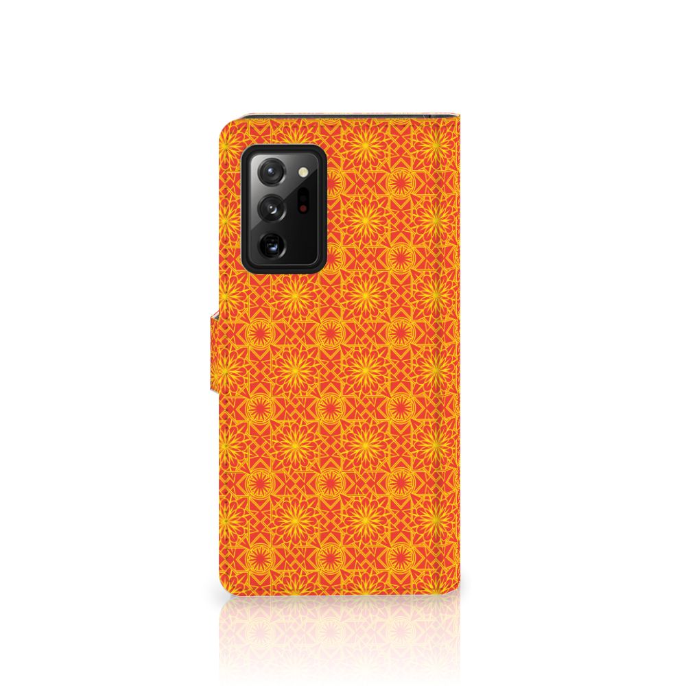 Samsung Galaxy Note20 Ultra Telefoon Hoesje Batik Oranje