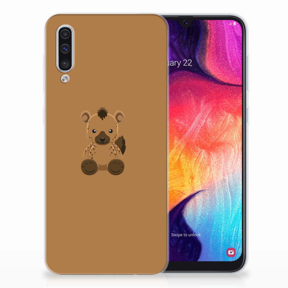 Samsung Galaxy A50 Telefoonhoesje met Naam Baby Hyena