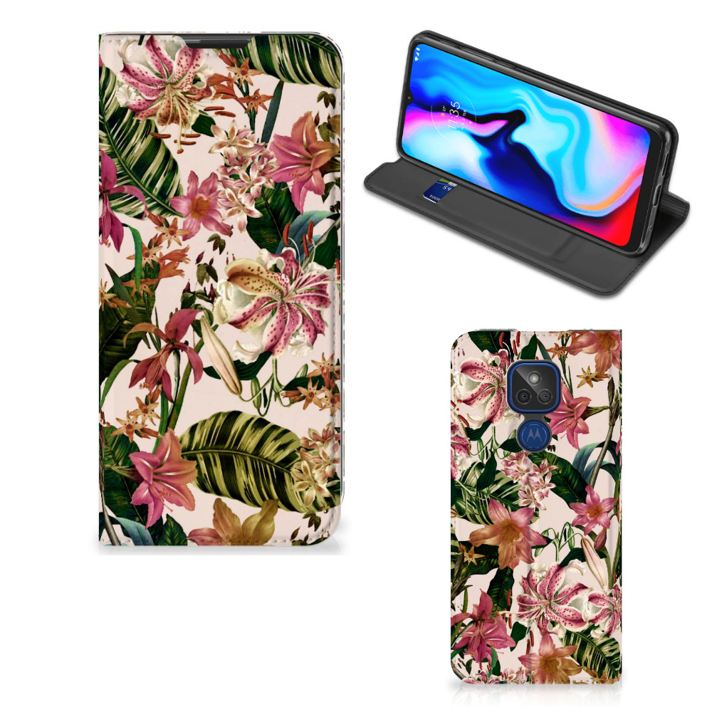 Motorola Moto G9 Play Smart Cover Flowers - B2C Telecom