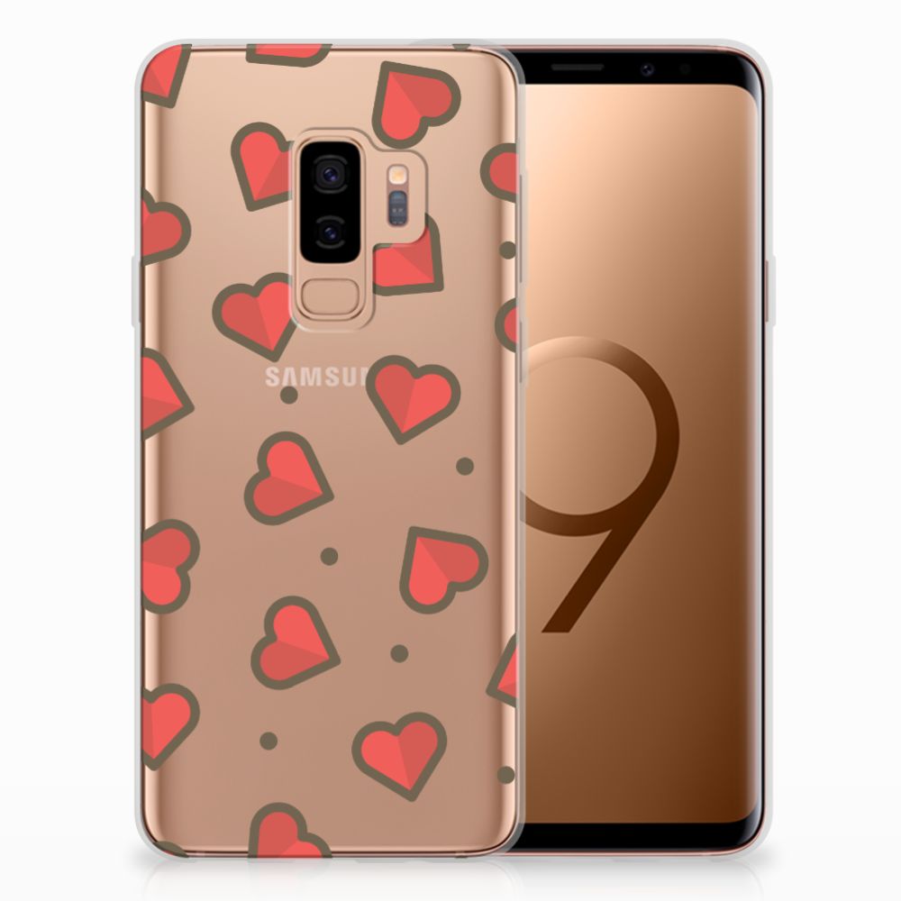 Samsung Galaxy S9 Plus TPU bumper Hearts