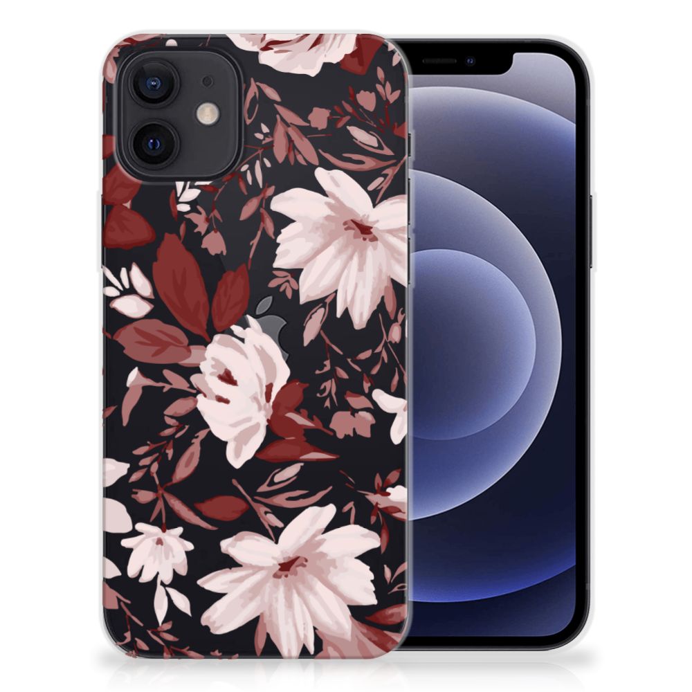 Hoesje maken iPhone 12 | 12 Pro (6.1") Watercolor Flowers