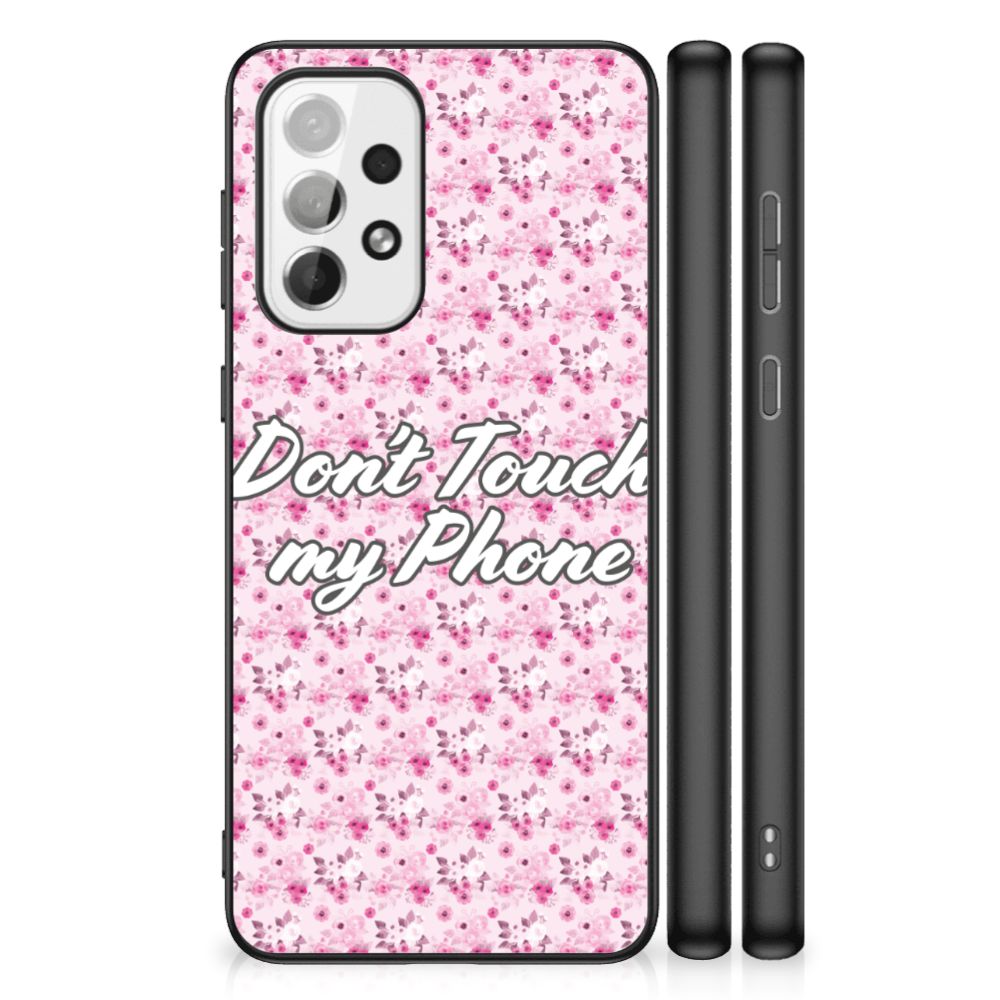 Samsung Galaxy A73 Telefoon Hoesje Flowers Pink DTMP B2C Telecom