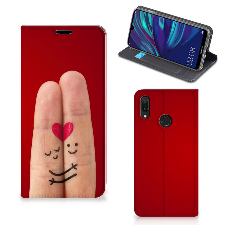 Huawei Y7 hoesje Y7 Pro (2019) Hippe Standcase Liefde - Origineel Romantisch Cadeau