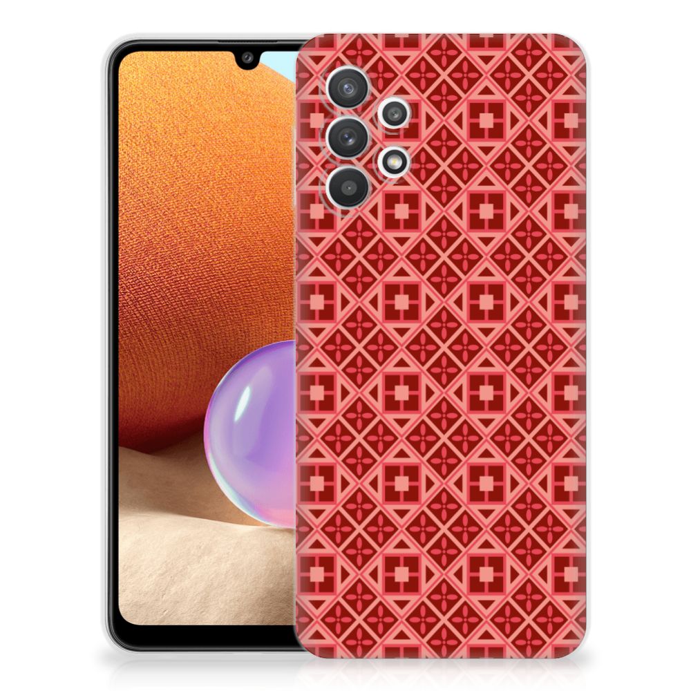 Samsung Galaxy A32 4G | A32 5G Enterprise Editie TPU bumper Batik Rood B2C Telecom