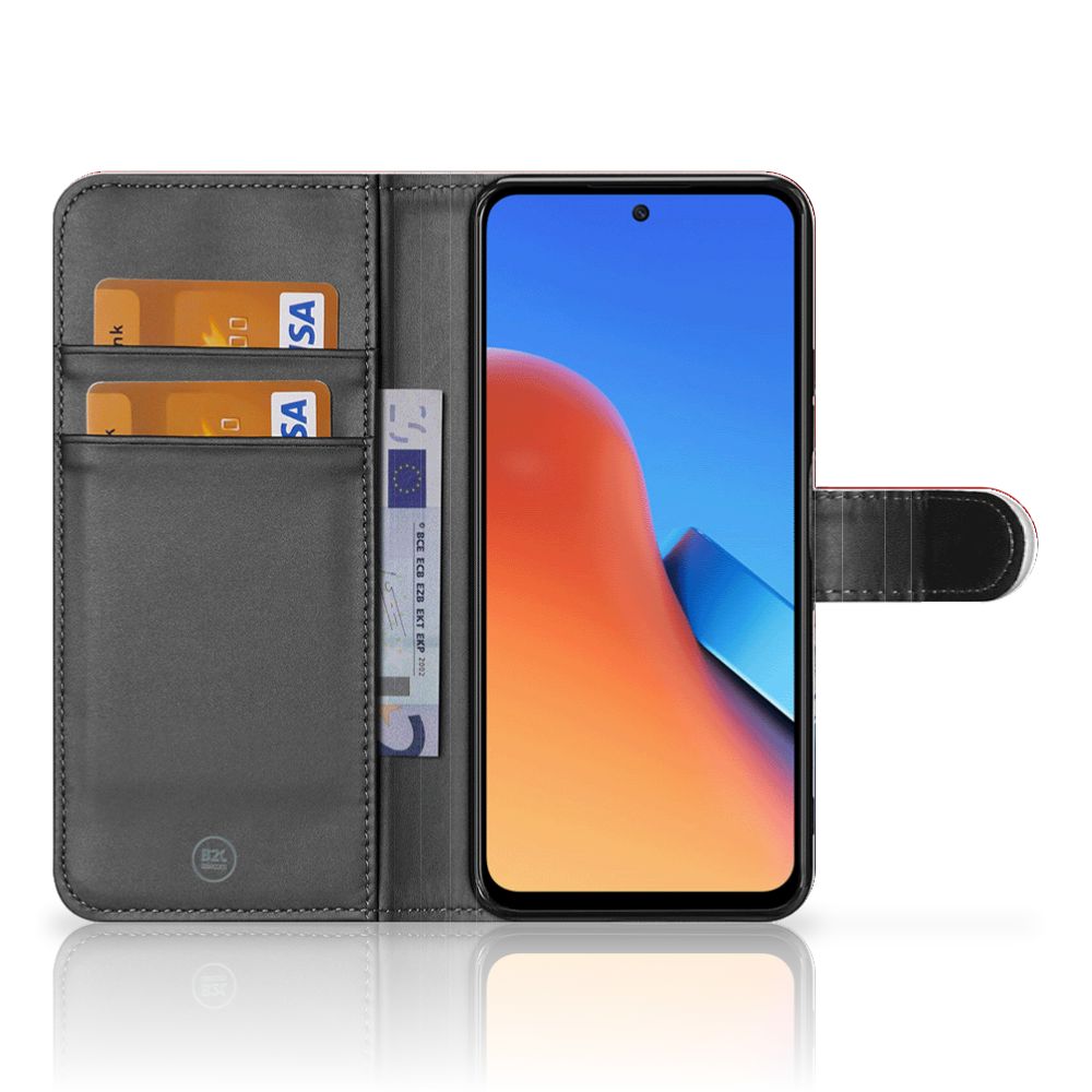 Xiaomi Redmi 12 Bookstyle Case Nederland met pasjeshouder en Nederlandse vlag design