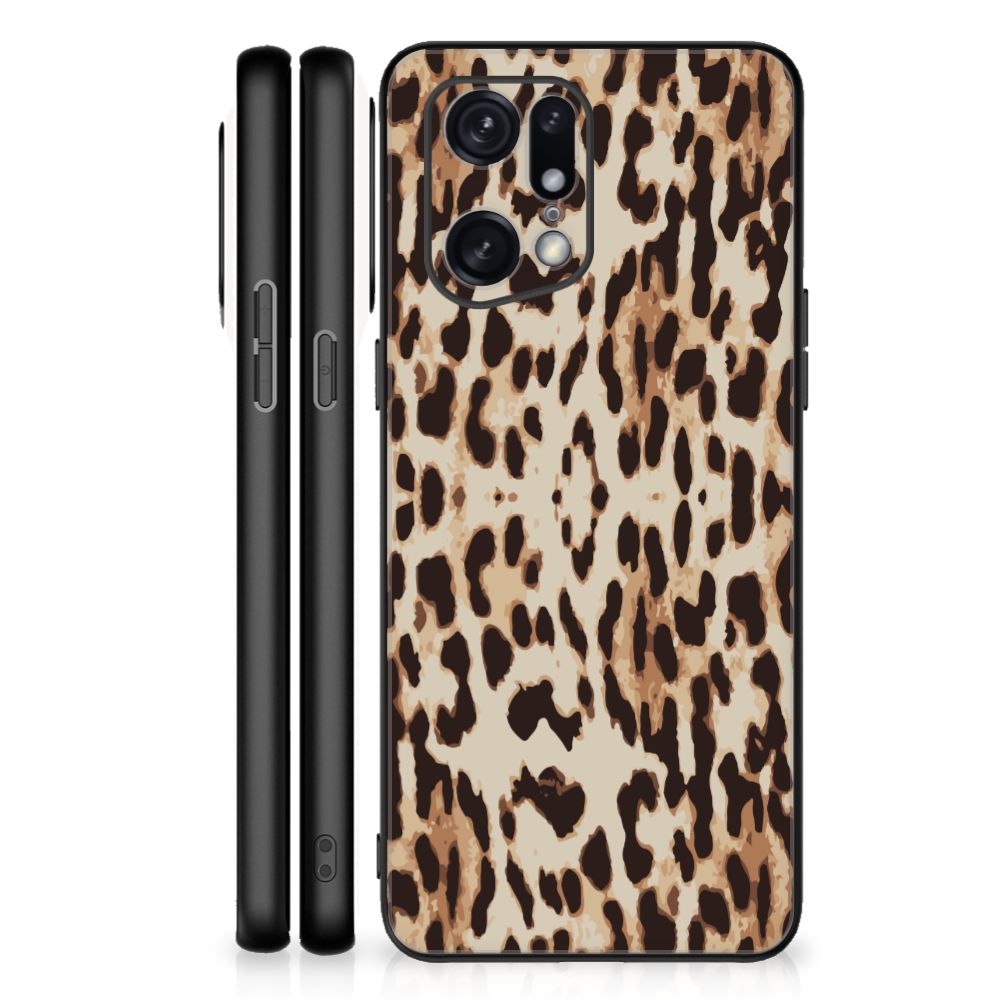 OPPO Find X5 Pro Dierenprint Telefoonhoesje Leopard