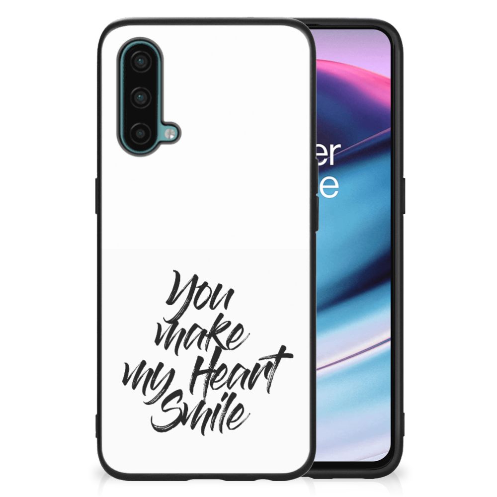 OnePlus Nord CE 5G Telefoon Hoesje met tekst Heart Smile