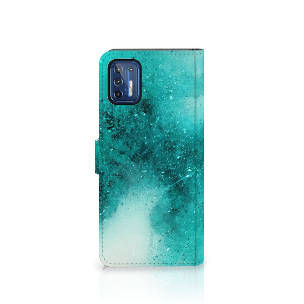 Hoesje Motorola Moto G9 Plus Painting Blue