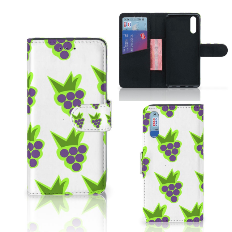 Huawei P20 Book Cover Druiven