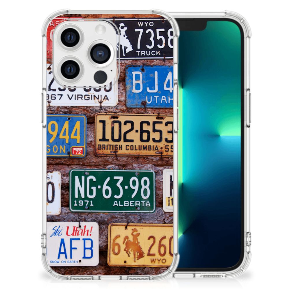 Apple iPhone 13 Pro Anti-shock Hoesje met foto Kentekenplaten B2C Telecom