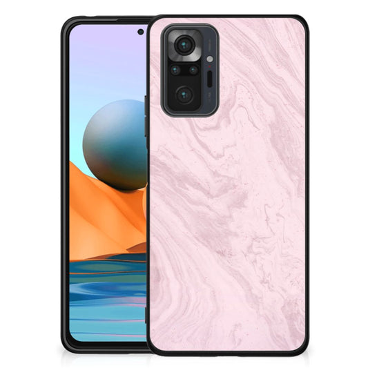 Xiaomi Redmi Note 10 Pro Marmeren Print Telefoonhoesje Marble Pink - Origineel Cadeau Vriendin B2C Telecom