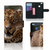 Huawei P10 Lite Telefoonhoesje met Pasjes Luipaard