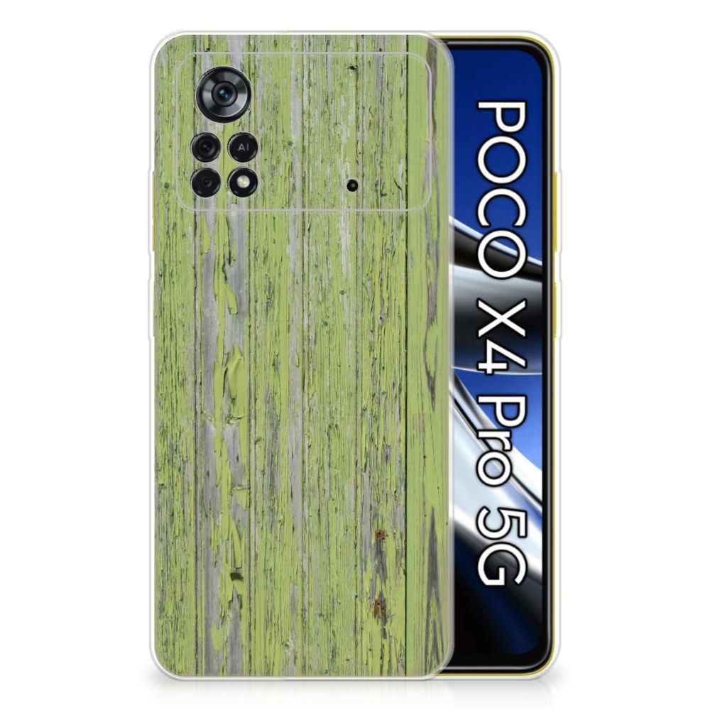 Xiaomi Poco X4 Pro 5G Bumper Hoesje Green Wood B2C Telecom