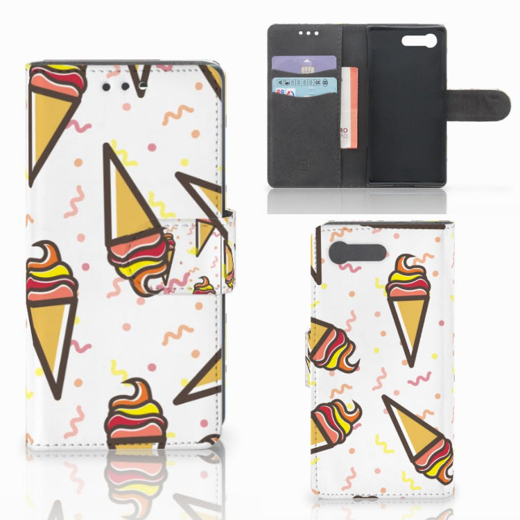 Sony Xperia X Compact Book Cover Icecream