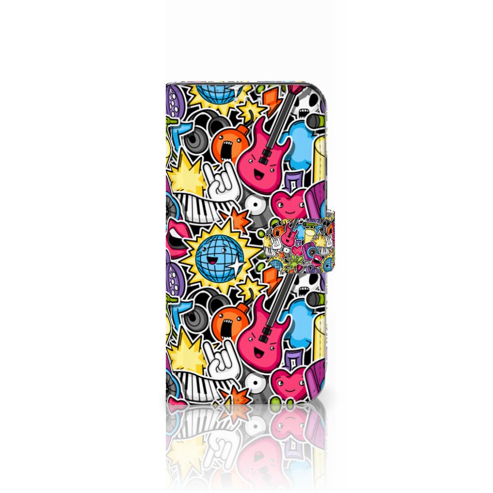 Samsung Galaxy S22 Wallet Case met Pasjes Punk Rock