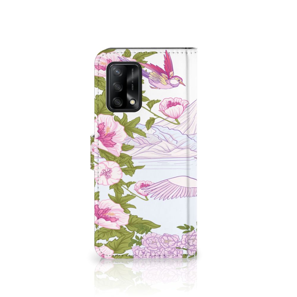 OPPO A74 4G Telefoonhoesje met Pasjes Bird Standing