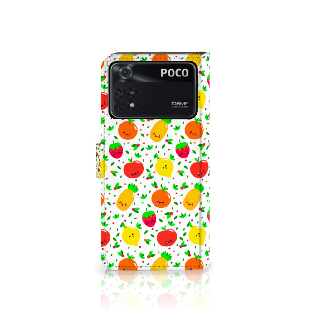 Xiaomi Poco X4 Pro 5G Book Cover Fruits