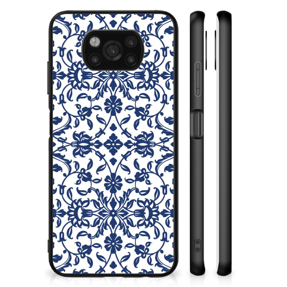 Xiaomi Poco X3 | X3 Pro Bloemen Hoesje Flower Blue