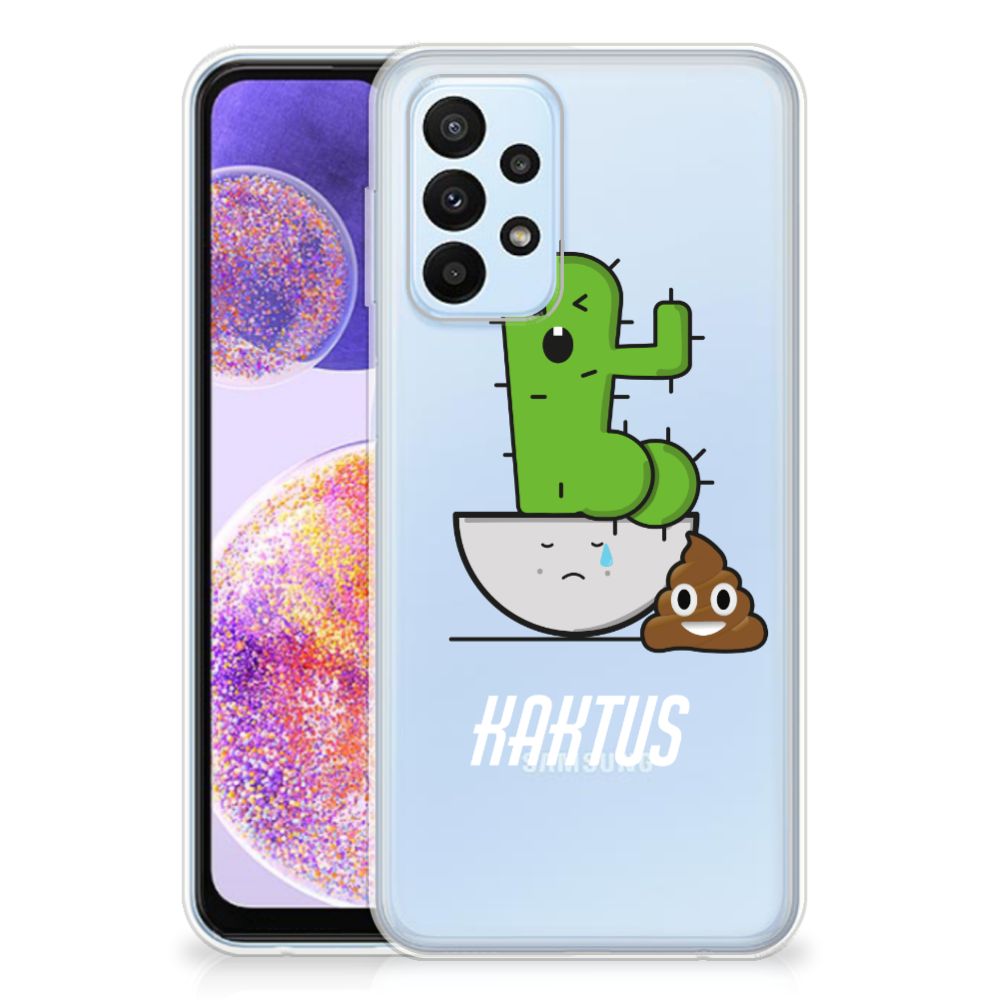 Samsung Galaxy A23 Telefoonhoesje met Naam Cactus Poo B2C Telecom