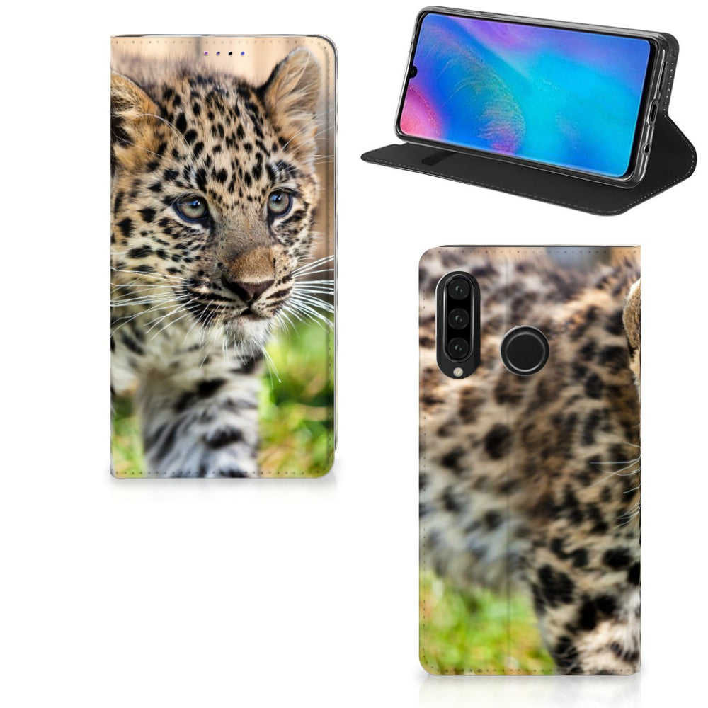 Huawei P30 Lite New Edition Hoesje maken Baby Luipaard