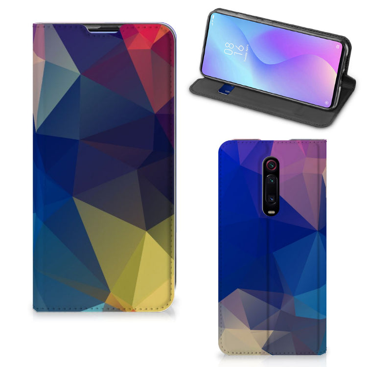 Xiaomi Mi 9T Pro Stand Case Polygon Dark