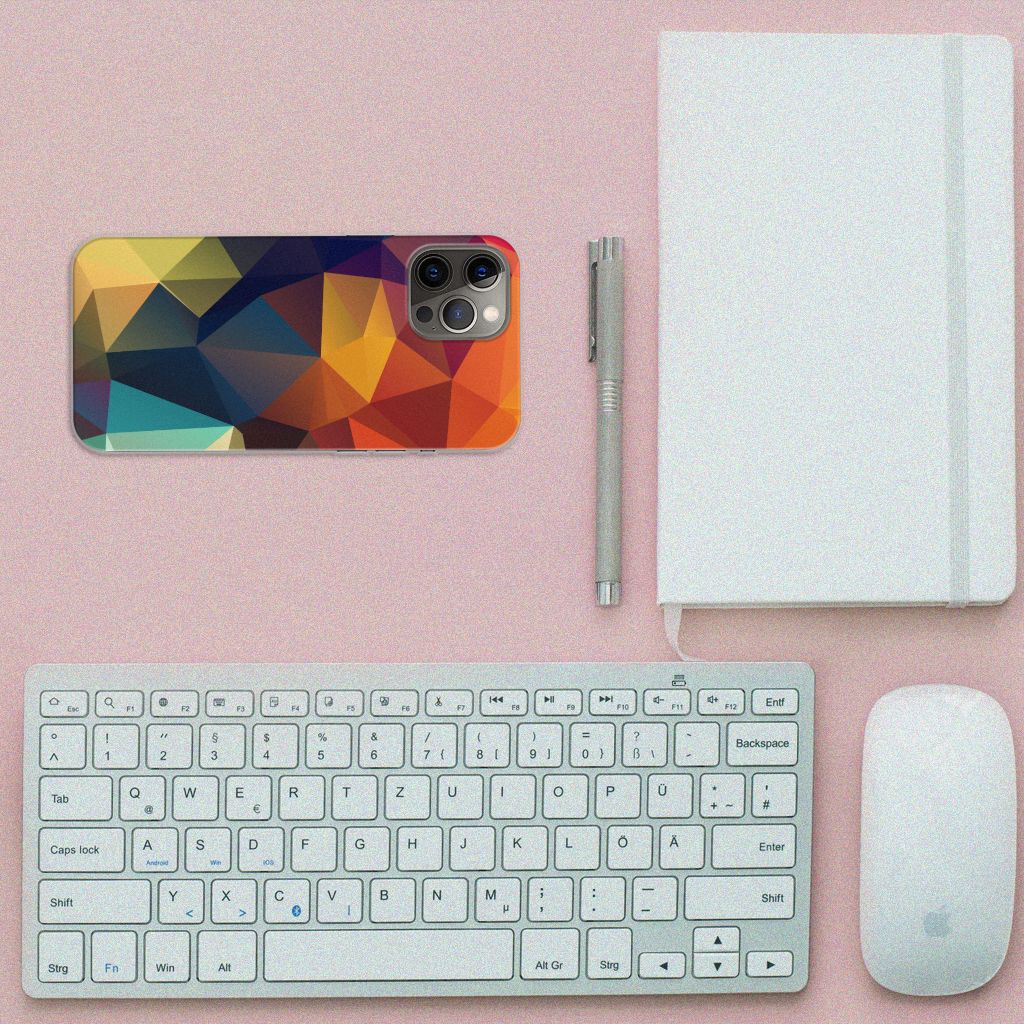 iPhone 12 Pro Max TPU Hoesje Polygon Color B2C Telecom