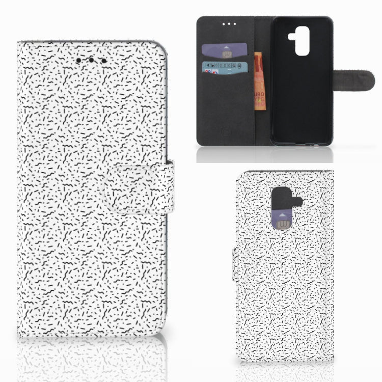 Samsung Galaxy A6 Plus 2018 Telefoon Hoesje Stripes Dots