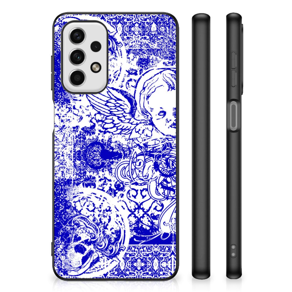 Telefoonhoesje Samsung Galaxy A23 Angel Skull Blauw B2C Telecom