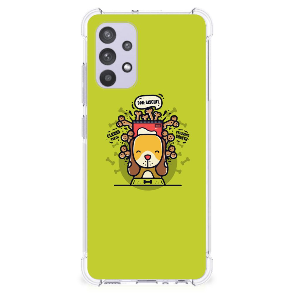 Samsung Galaxy A32 4G | A32 5G Enterprise Editie Stevig Bumper Hoesje Doggy Biscuit B2C Telecom
