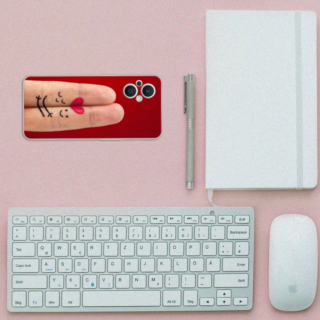 OPPO Reno8 Lite Silicone Back Cover Liefde - Origineel Romantisch Cadeau B2C Telecom