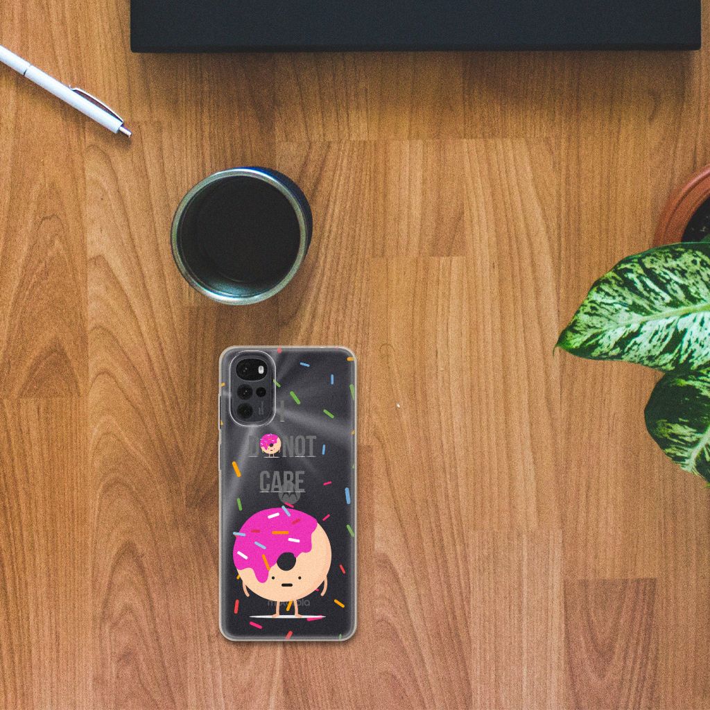 Motorola Moto G22 Siliconen Case Donut Roze B2C Telecom
