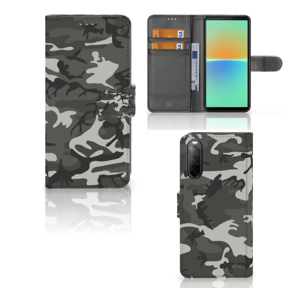 Sony Xperia 10 IV Telefoon Hoesje Army Light