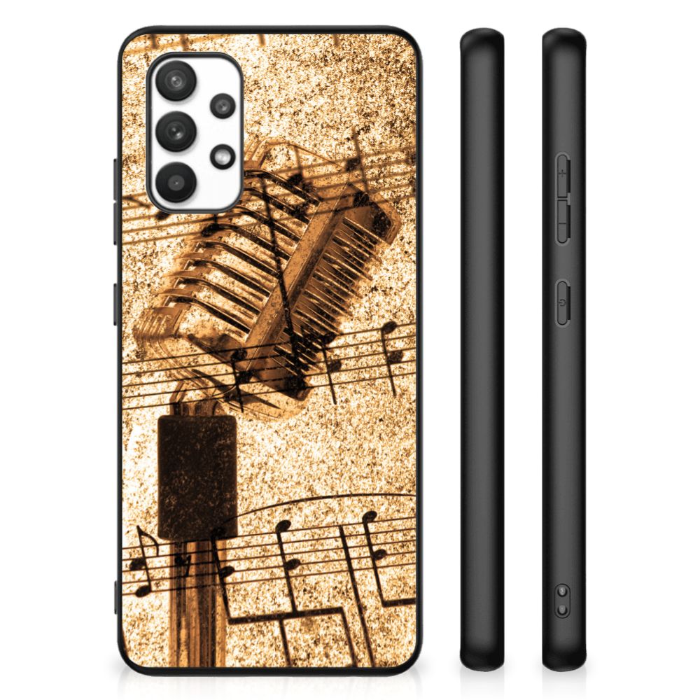 Samsung Galaxy A32 4G | A32 5G Enterprise Editie Silicone Back Case Bladmuziek