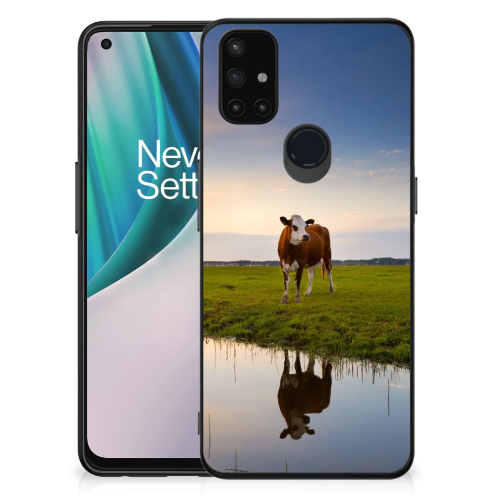 OnePlus Nord N10 5G Dierenprint Telefoonhoesje Koe