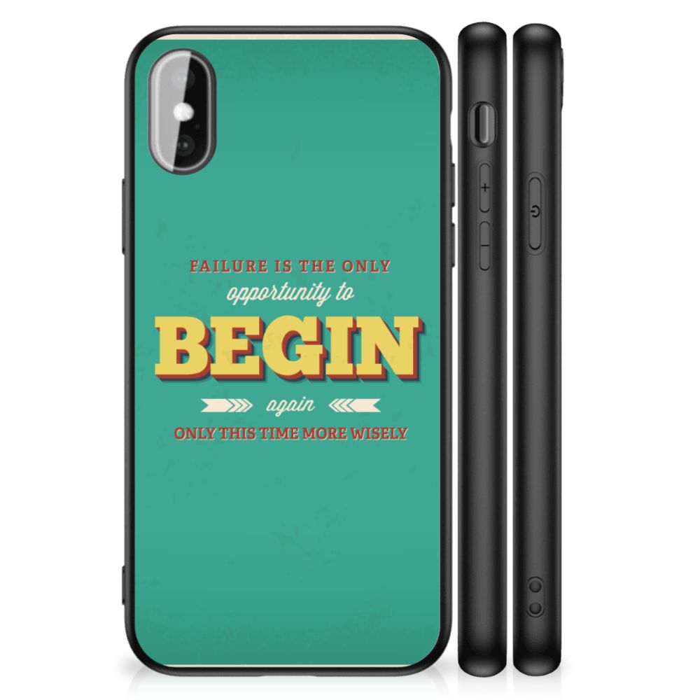 iPhone X | Xs Telefoon Hoesje met tekst Quote Begin