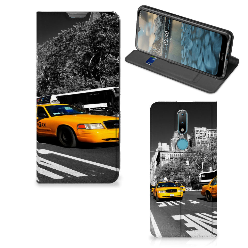 Nokia 2.4 Book Cover New York Taxi