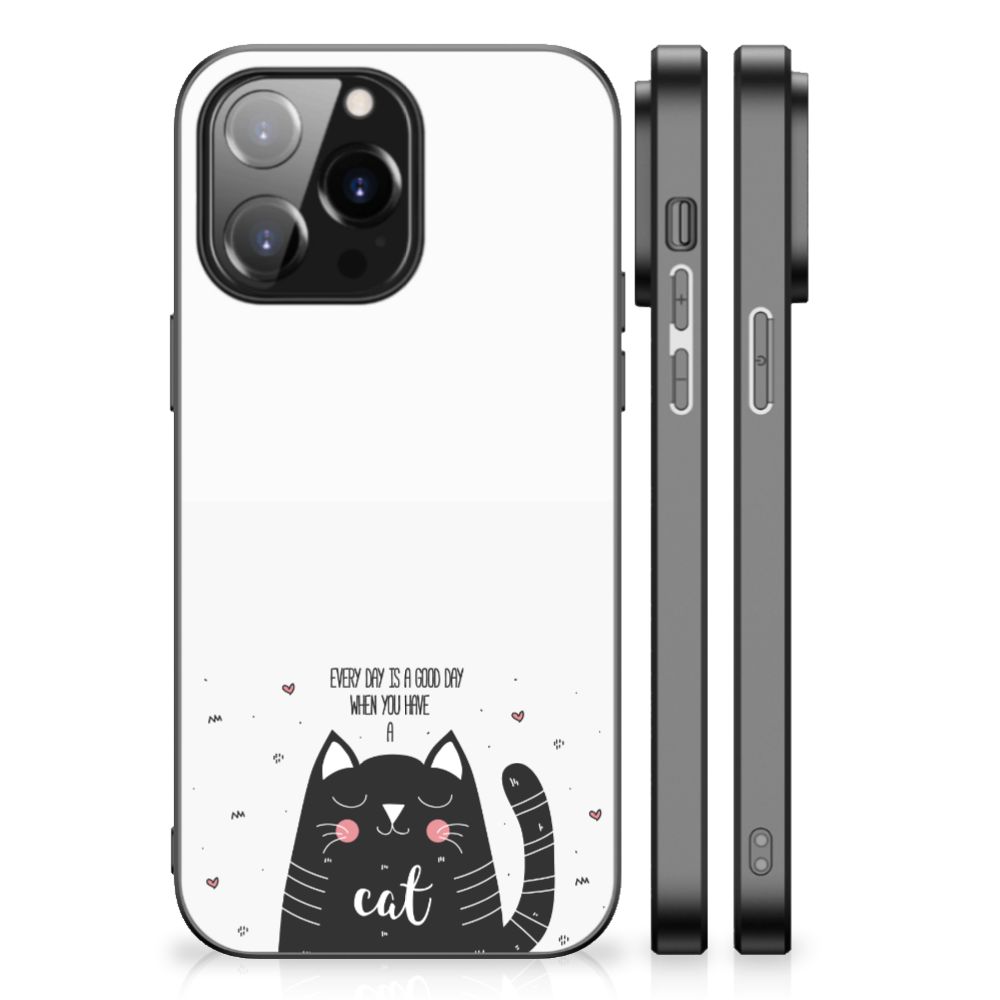 iPhone 14 Pro Max Hoesje Cat Good Day